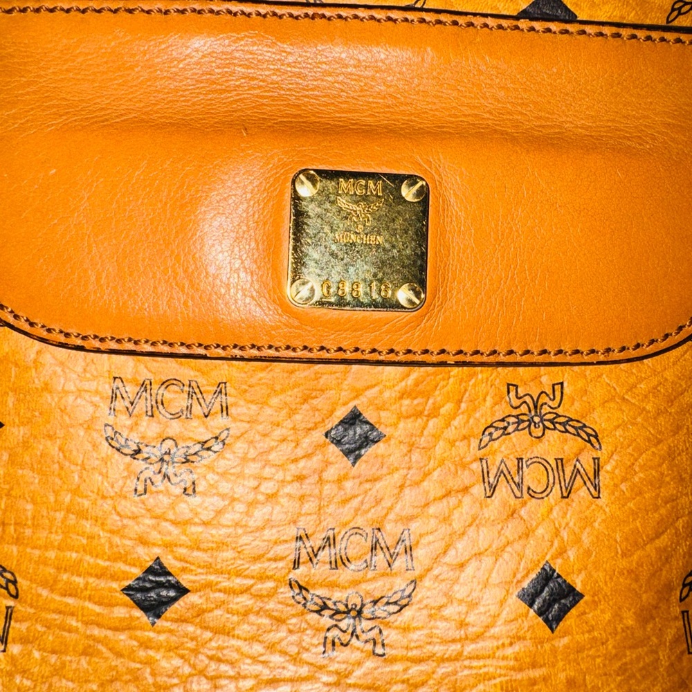 MCM Cognac Visetos Monogram Crossbody Bag - Picture 3 of 15